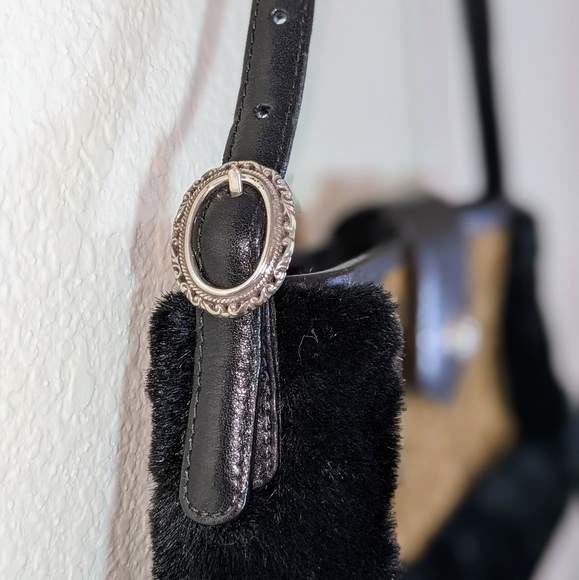 Brighton Fur Lined LIMITED EDITION 2000 Tapestry Leather Purse #247 of 500 - Picture 4 of 8